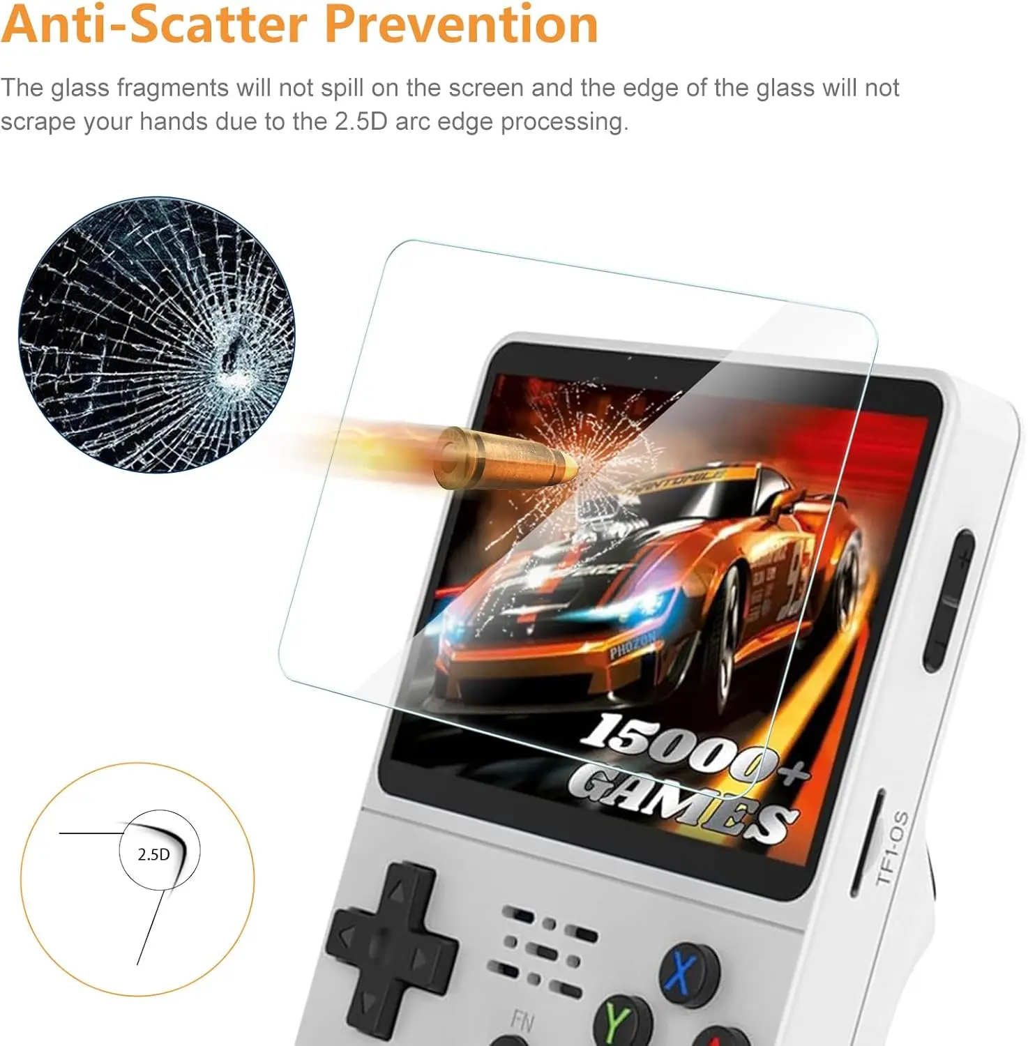 4 IN 1 Case+Glass for R36S Gam - Gaming Console R36S 评论和价格