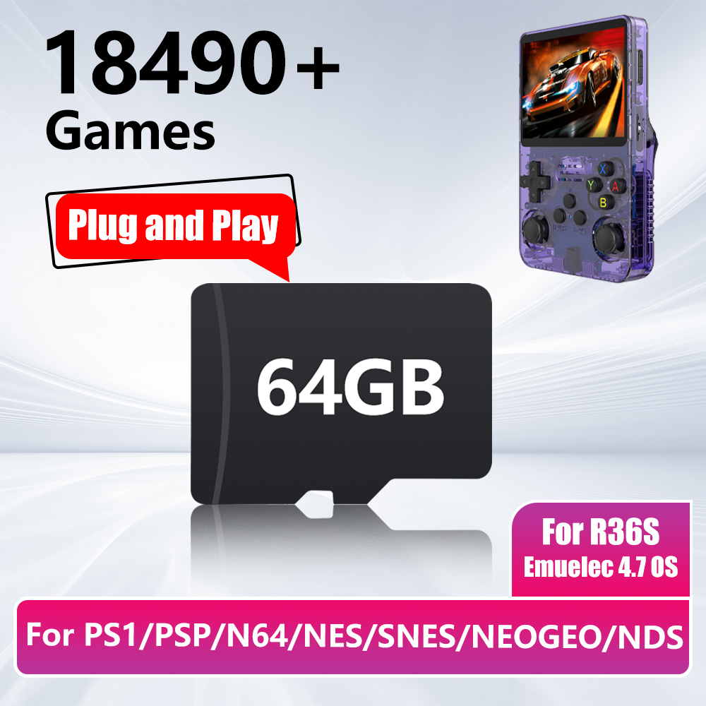 64GB Game Card for R36S Game C - Gaming Console R36S 评论和价格