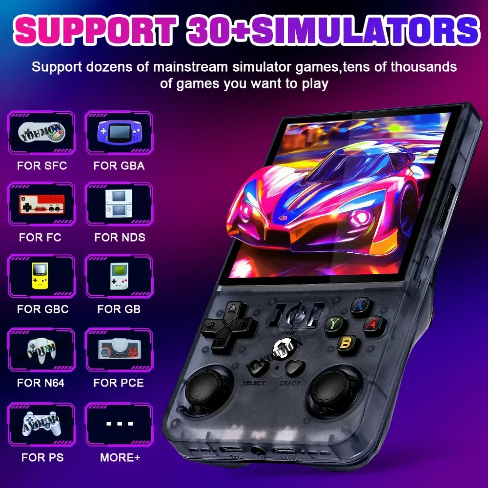 R36 Max Gray Handheld Gaming P - Gaming Console R36 Max 评论和价格