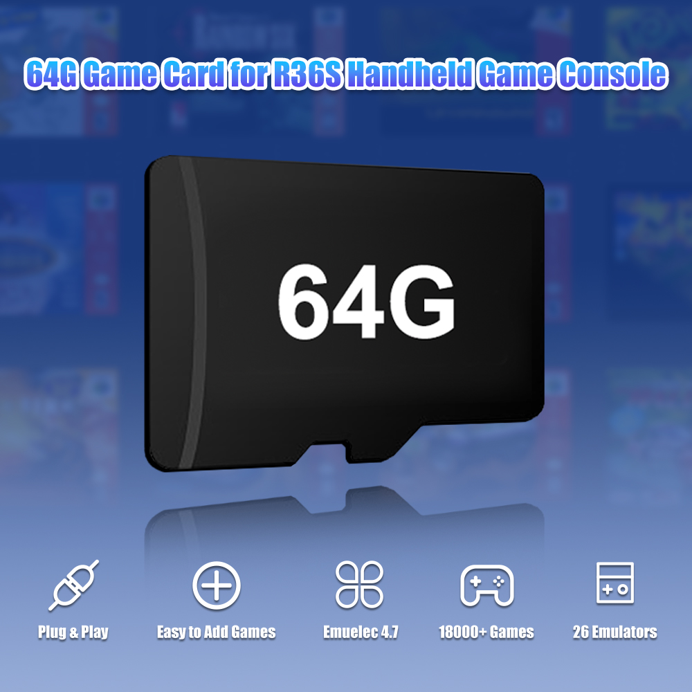 64G Game TF Card for R36S Vide - Gaming Console R36S 评论和价格
