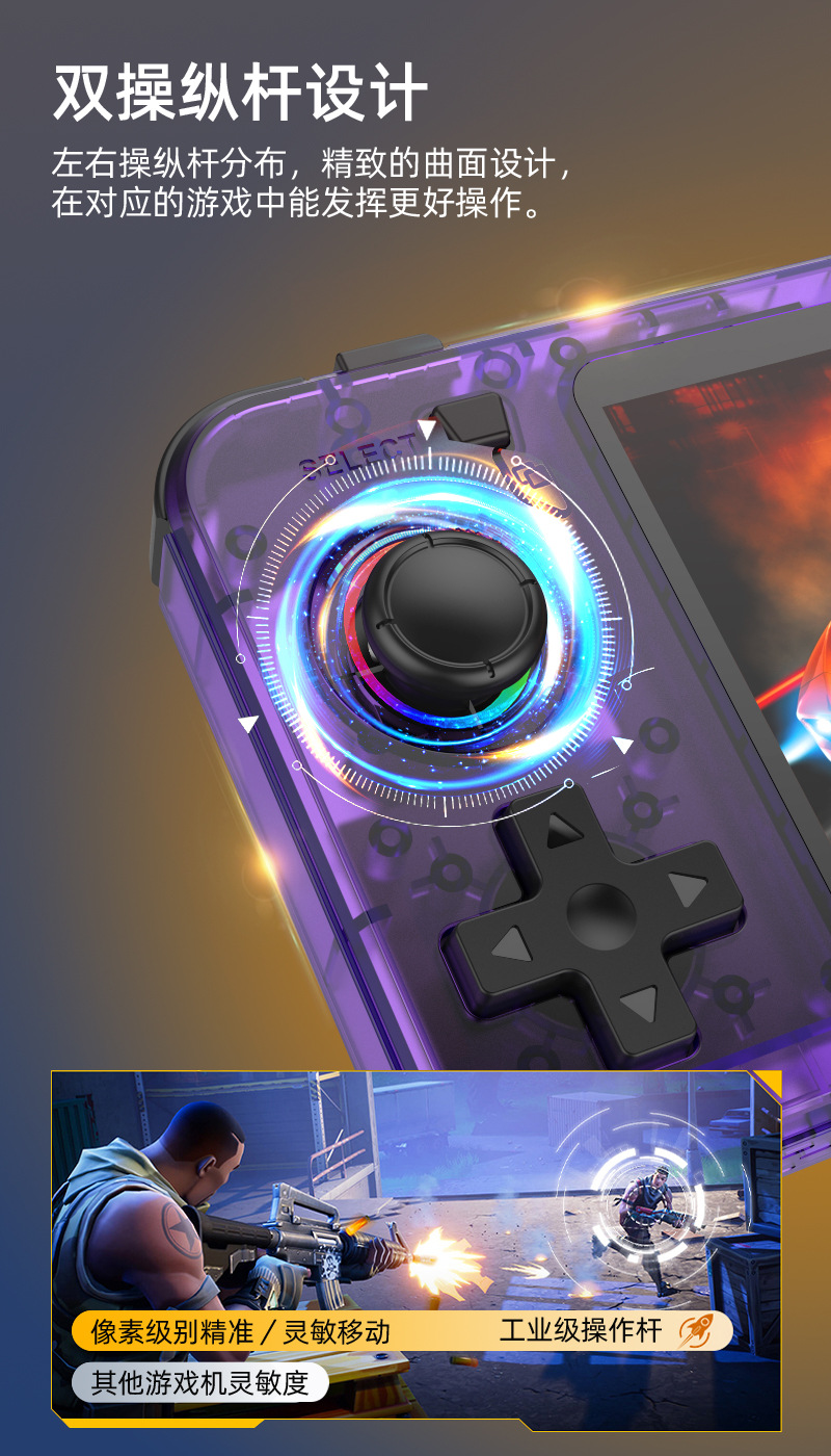 New R36H Retro Handheld Consol - Gaming Console R36S 评论和价格